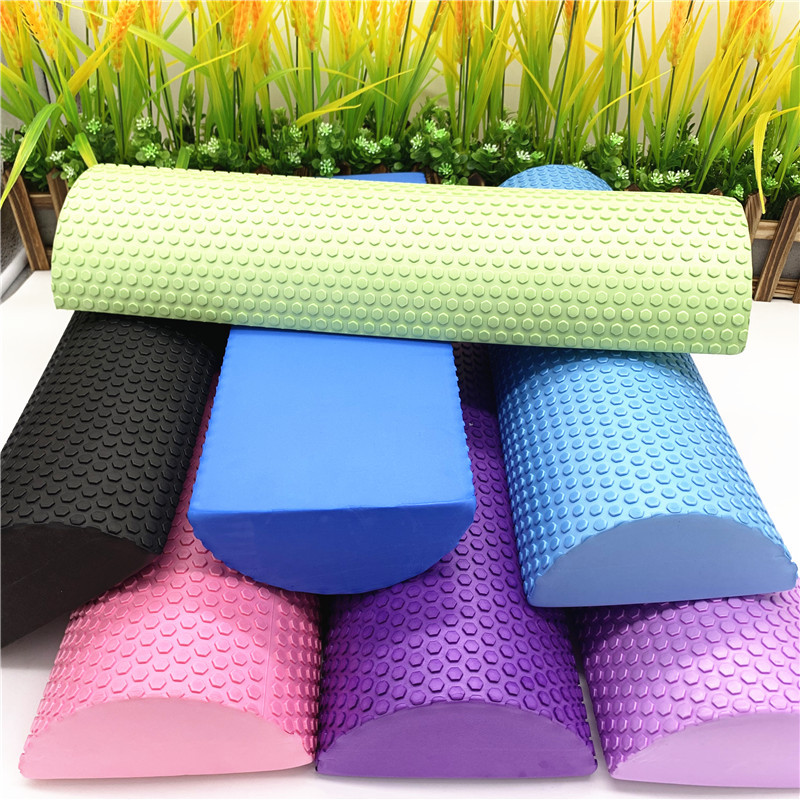 Pilates Yoga Block - 30/45cm yarım yuvarlak EVA masaj köpük