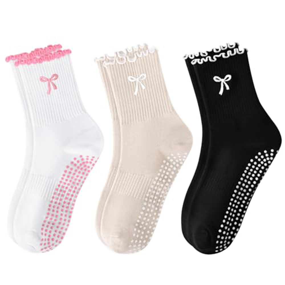 Medias Para Pilates Y Yoga - 1 Çift Kaymaz Kavramalı Pilates Çorabı,