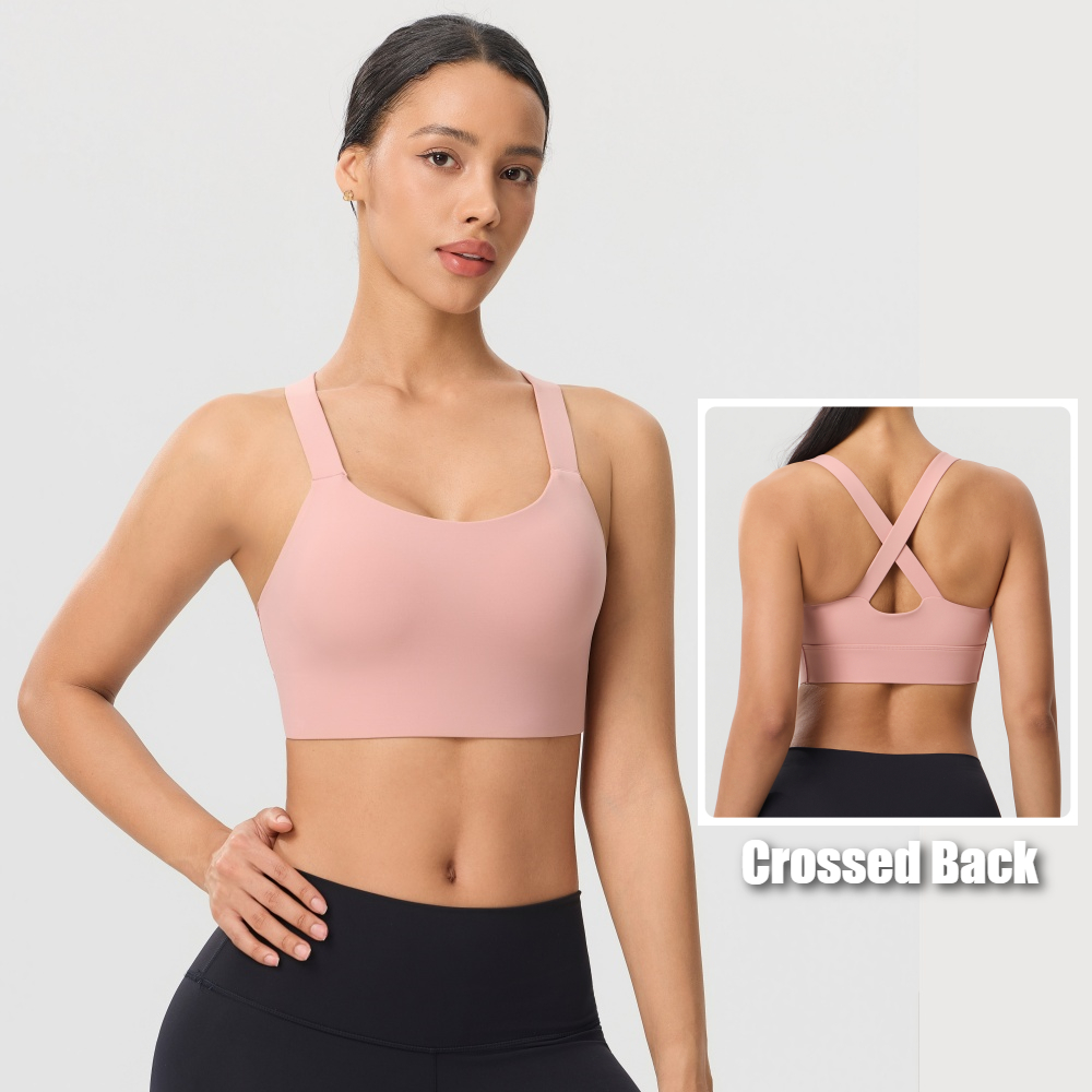 Pilates Yoga One - Düz Renkli, Sırtı Çapraz Tasarımlı Sporcu
