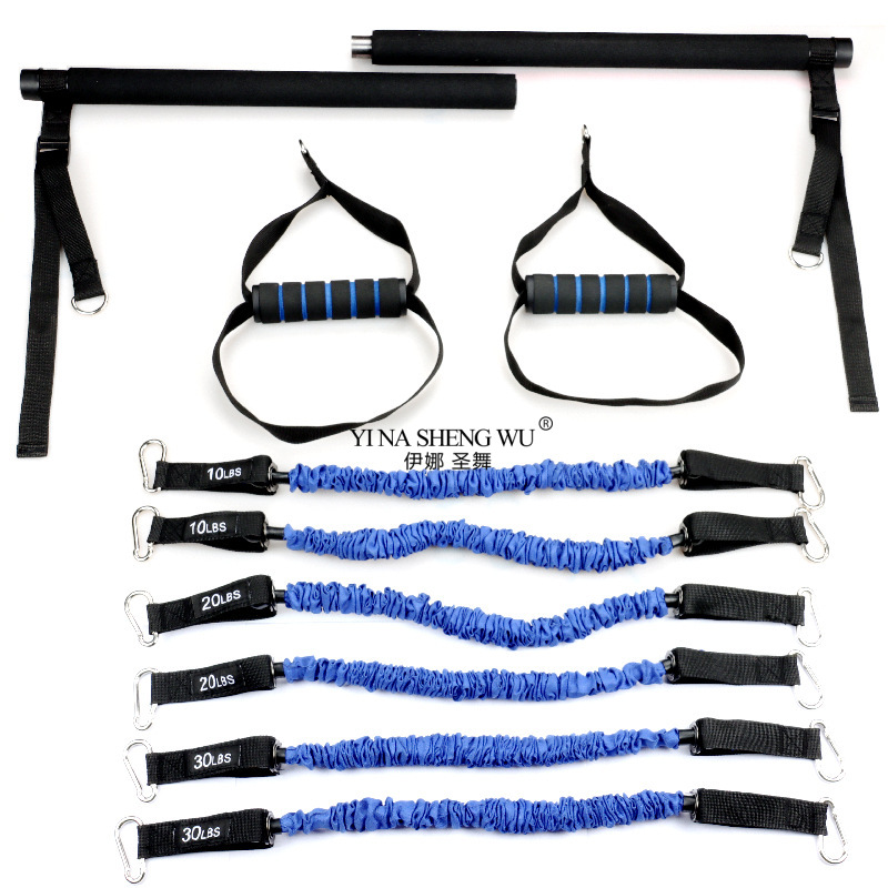 Pilates Yoga Combined - Çok fonksiyonlu Ayarlanabilir Pilates Çubuk Elastik