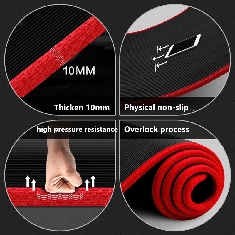 10mm Kaymaz Yoga Matı 183cm*61 - Pilates Yoga Matte incelemesi ve fiyatı