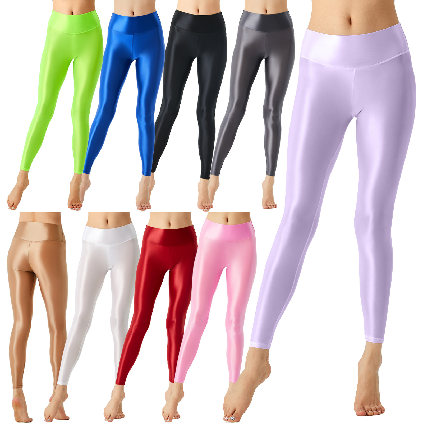 Kadınlar parlak bale tayt elas - Pilates Yoga Legging incelemesi ve fiyatı