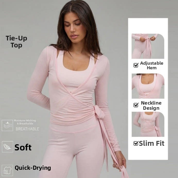 Kadınlar İçin Çapraz Bağcıklı  - Pilates Yoga Wrap Top incelemesi ve fiyatı