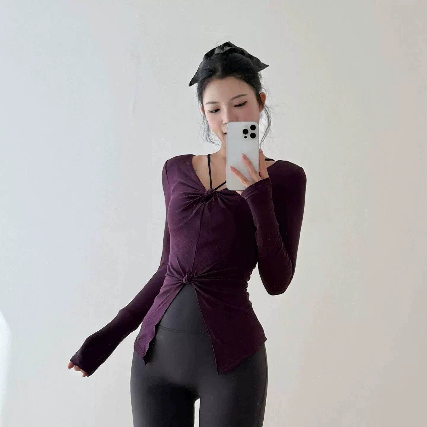 Kadın V Yaka Yoga Üstü, Uzun K - Pilates V Yoga incelemesi ve fiyatı