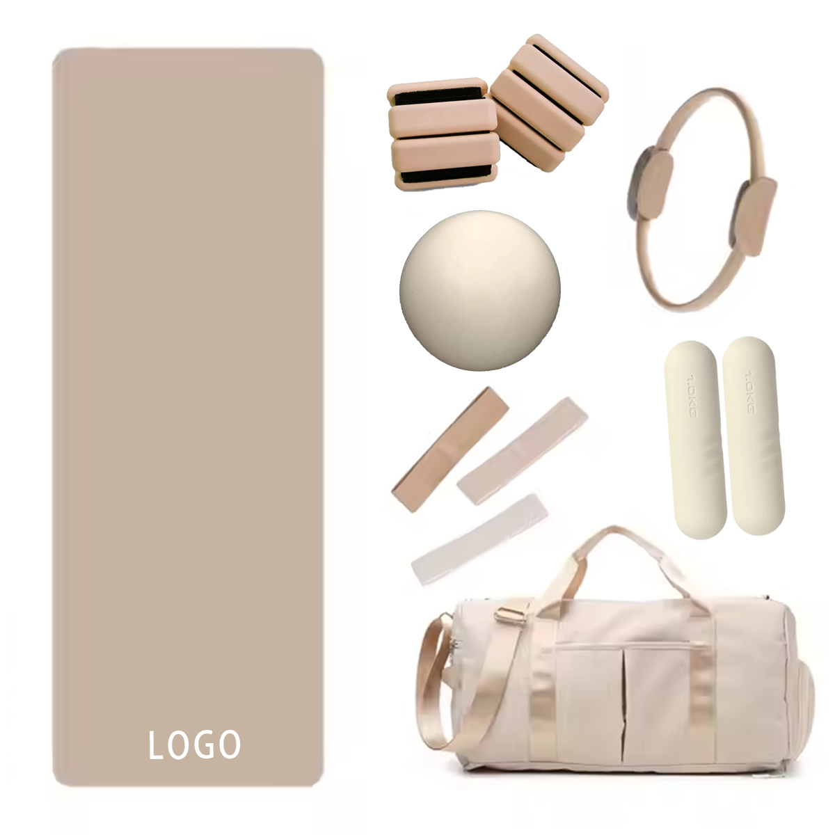 Özel Logolu Spor Salonu Yoga T - Pilates Yoga Kit incelemesi ve fiyatı