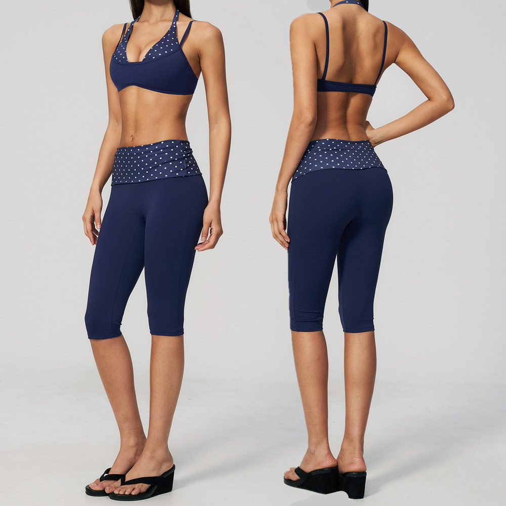 Puantiyeli Kadın Askılı Halter - Pilates Yoga Wrap Top incelemesi ve fiyatı
