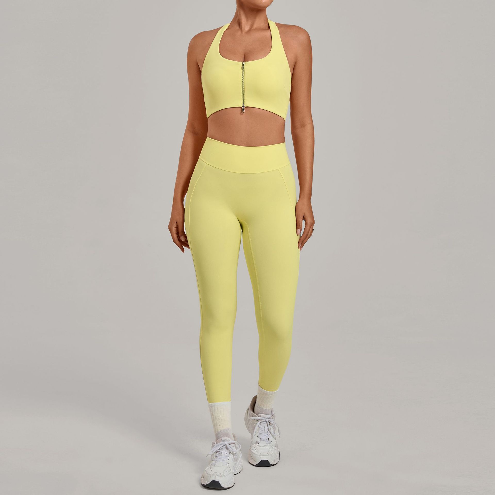 Kadınlar İçin Halter Fermuarlı - Pilates Yoga Legging incelemesi ve fiyatı
