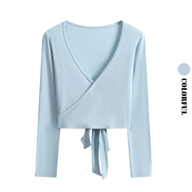 DRUR Uzun Kollu Sırtı Bağlamal - Pilates Yoga Wrap Top incelemesi ve fiyatı
